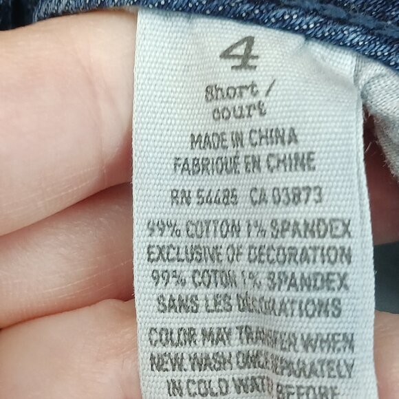 3/$18 or 5/$25 American Eagle Blue Stretch Skinny Jeans Size 4 Short - Picture 6 of 8
